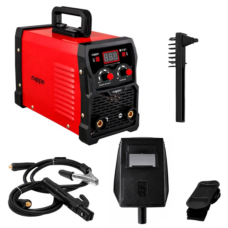SOLDADORA INVERTER NAPPO 200A INCLUYE MASCARA Y ACCESORIOS - 1
