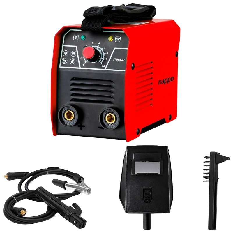 SOLDADORA INVERTER IGBT NAPPO 120A + MASCARA Y ACCESORIOS - 1