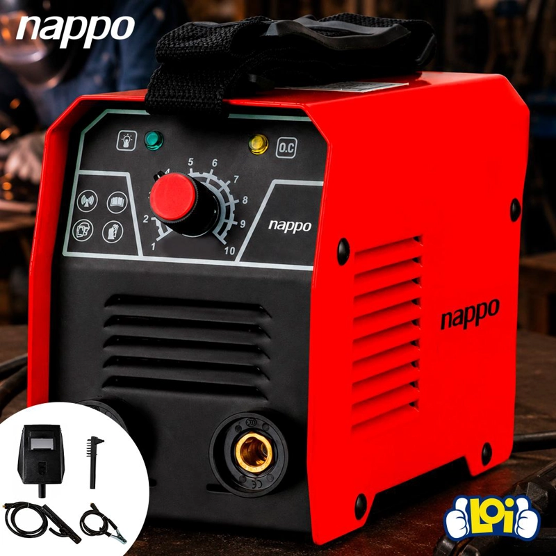 SOLDADORA INVERTER IGBT NAPPO 120A + MASCARA Y ACCESORIOS - 6