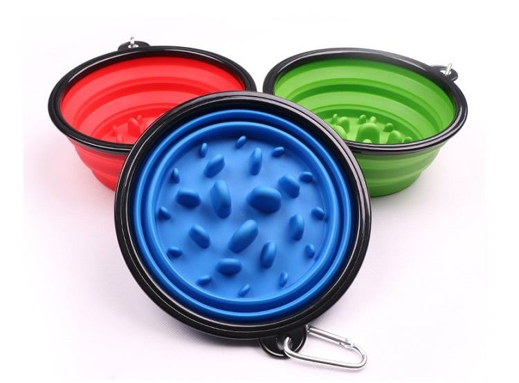 PLATO PERROS PLEGABLE ALIMENTACIÓN LENTA WINPET VERDE - 1
