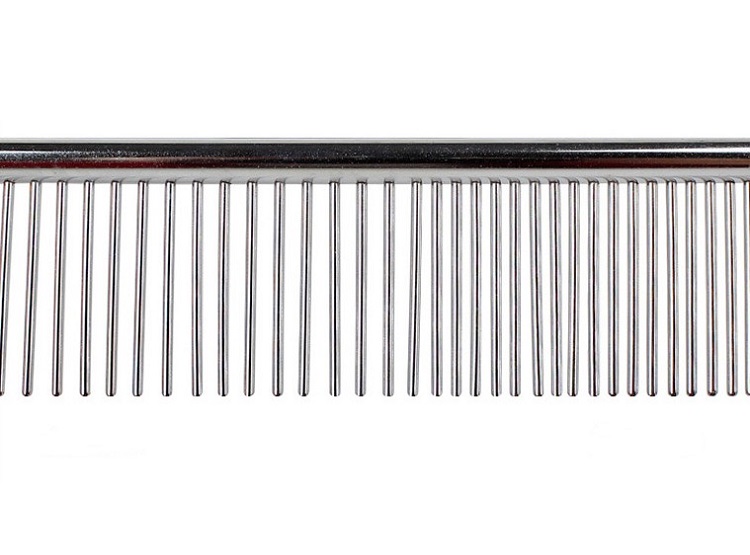 PEINETA DE ACERO INOXIDABLE PARA PERROS - PELO CORTO - 3