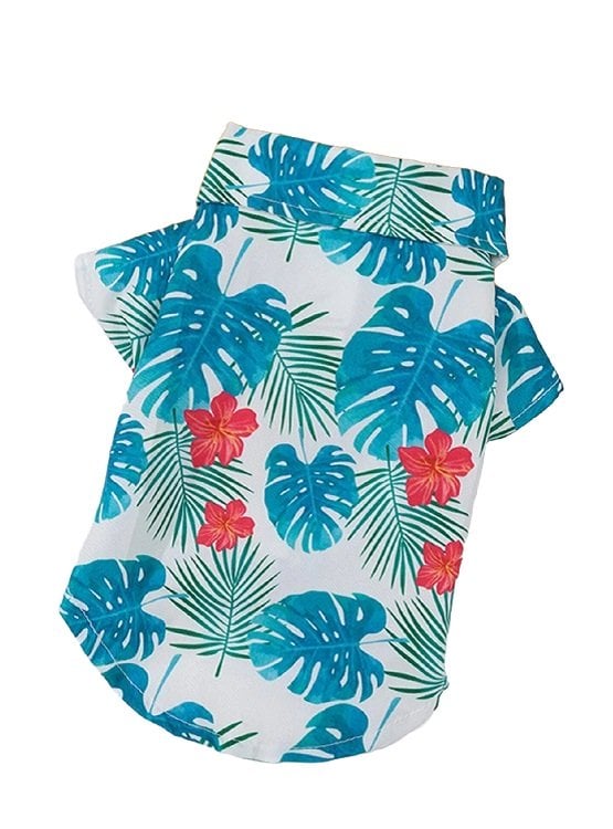ROPA CAMISA PERROS GATOS GUAYABERA PALM SKY WINPET TALLA XL - 1