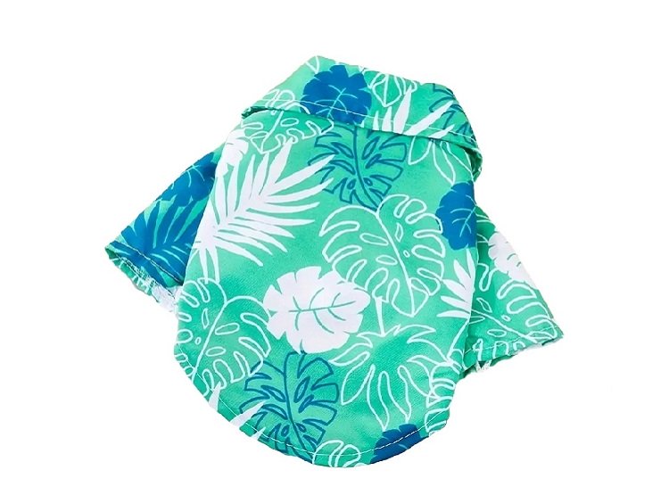 ROPA CAMISA PERROS GATOS GUAYABERA CHEERFUL WINPET VERDE TALLA XL - 2