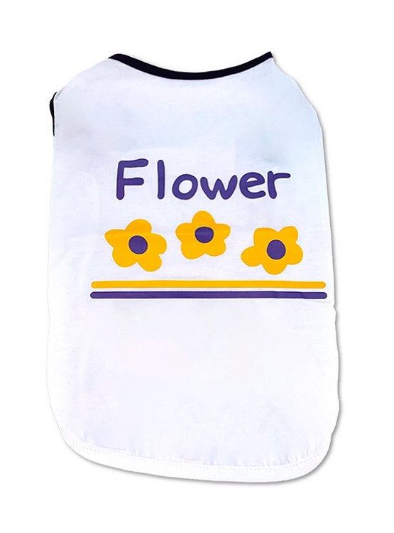 ROPA POLERA ALGODON PERROS GATOS FLOWERS WINPET TALLA L - 1