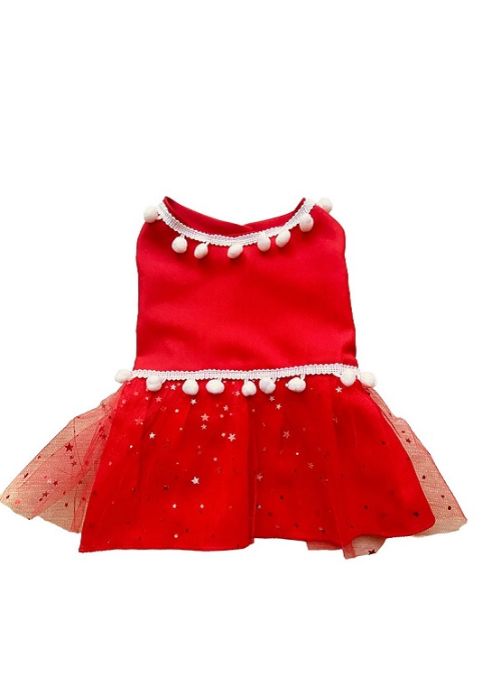 VESTIDO DISFRAZ DE NAVIDAD PARA PERROS MEDIANOS - L - 2