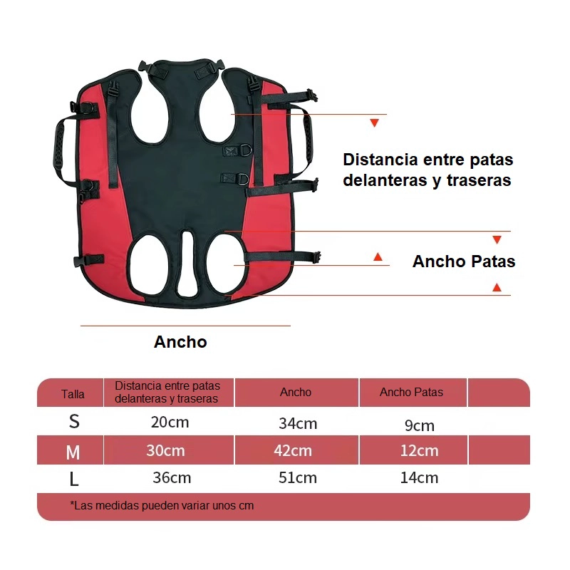 MOCHILA PORTA PERROS RAZAS GRANDES – FRONTAL, ESPALDA, BOLSO, BICICLETA L - 3