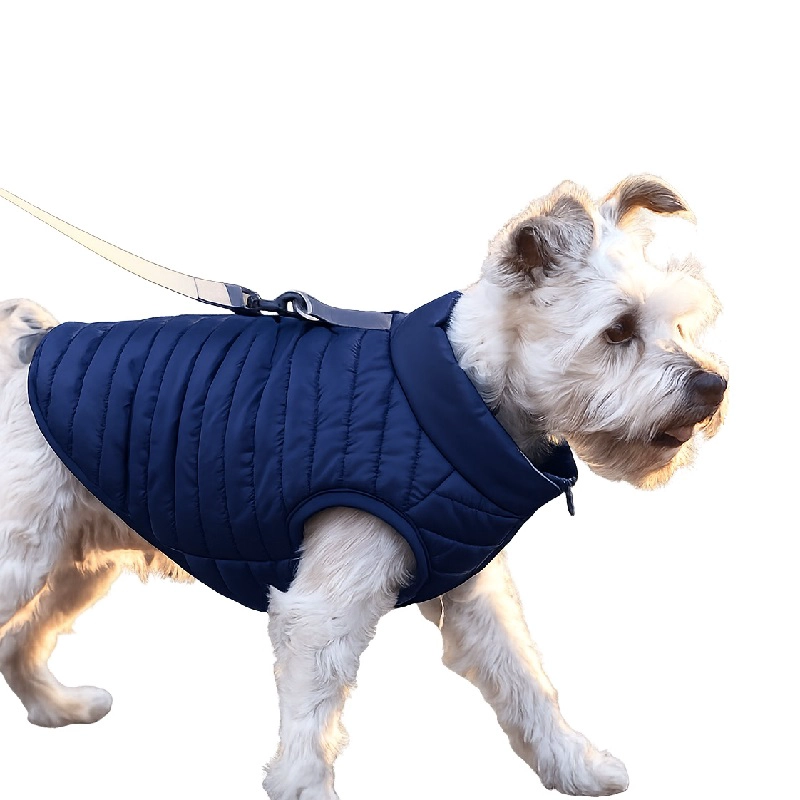 PARKA IMPERMEABLE PARA PERROS – TE RMICA Y LIVIANA AZUL L - 1