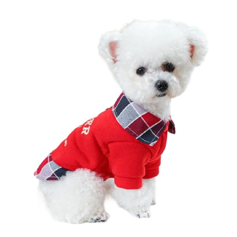 POLERON CAPA PARA PERROS Y GATOS DE ALGODON CON BROCHES – RECORDER  XS A XL - 1