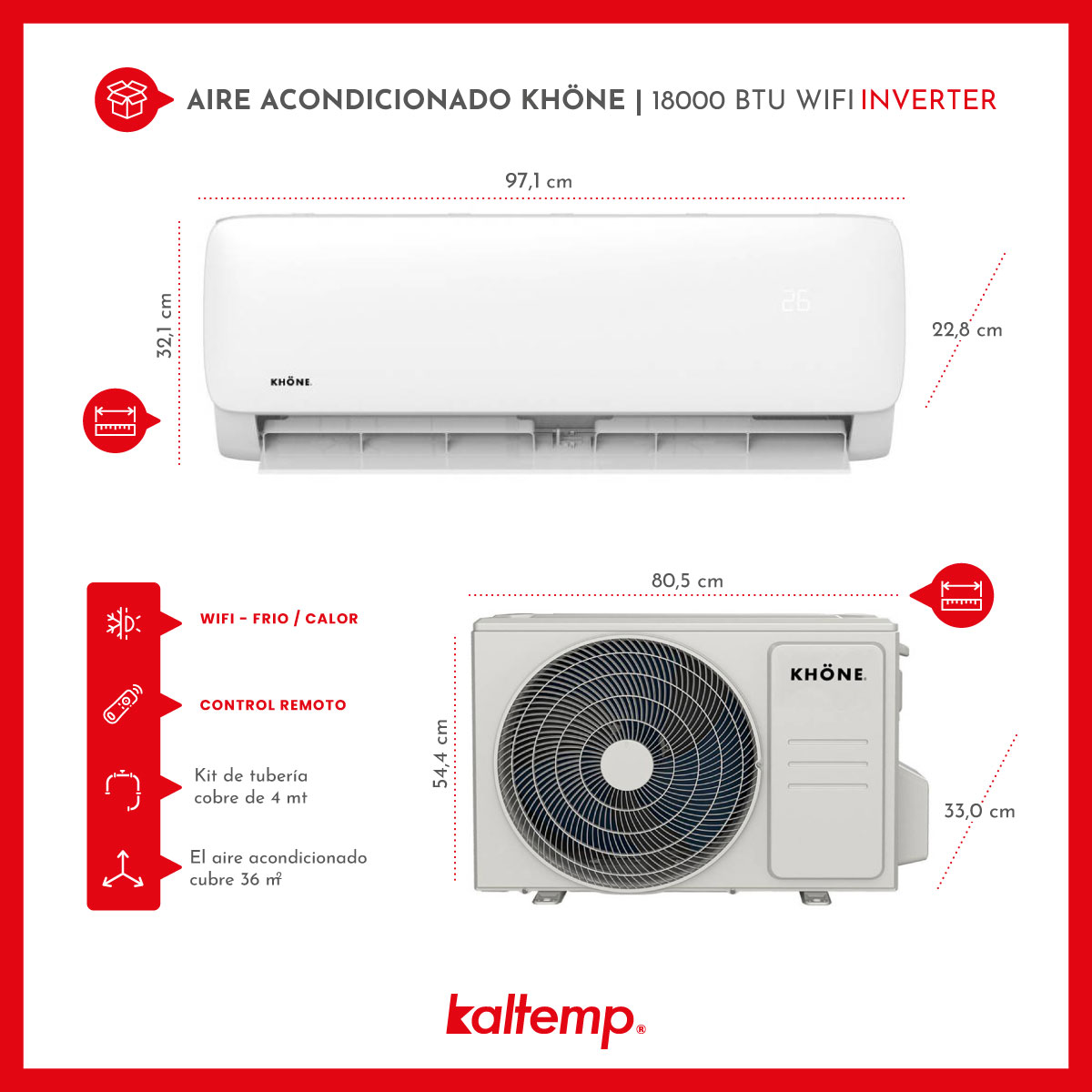 AIRE ACONDICIONADO 18.000 BTU WIFI INVERTER - 7