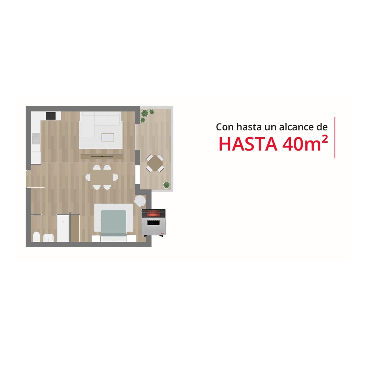 Estufa Infrarroja IR04 con Purificador de Aire + Wi-Fi | Hasta 60 m² - 7