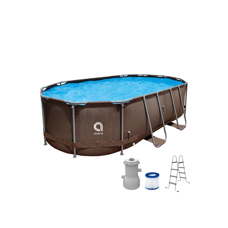 PISCINA ESTRUCTURAL OVALADA AVENLI 4.27X2.75X1 M 8M3 - 2
