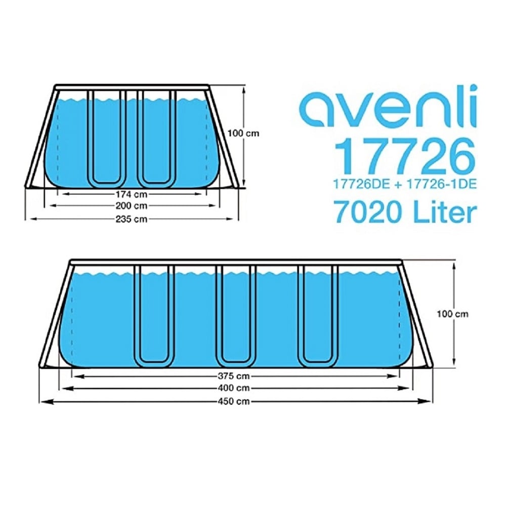 PISCINA ESTRUCTURAL RECTANGULAR AVENLI 4X2X 0.99 M 7M3 - 5