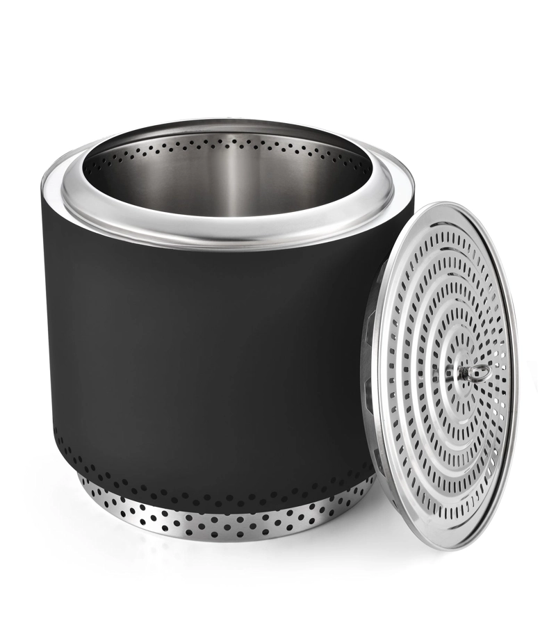 Brasero K-Fire Negro 50 Kaltemp + Base | Sin Humo Acero Inoxidable - 2