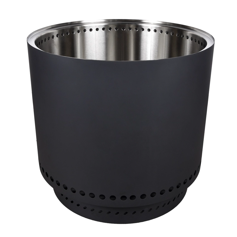 Brasero K-Fire Negro 50 Kaltemp + Base | Sin Humo Acero Inoxidable - 4