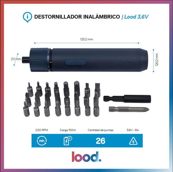 DESTORNILLADOR INALÁMBRICO LOOD 3,6V - 4
