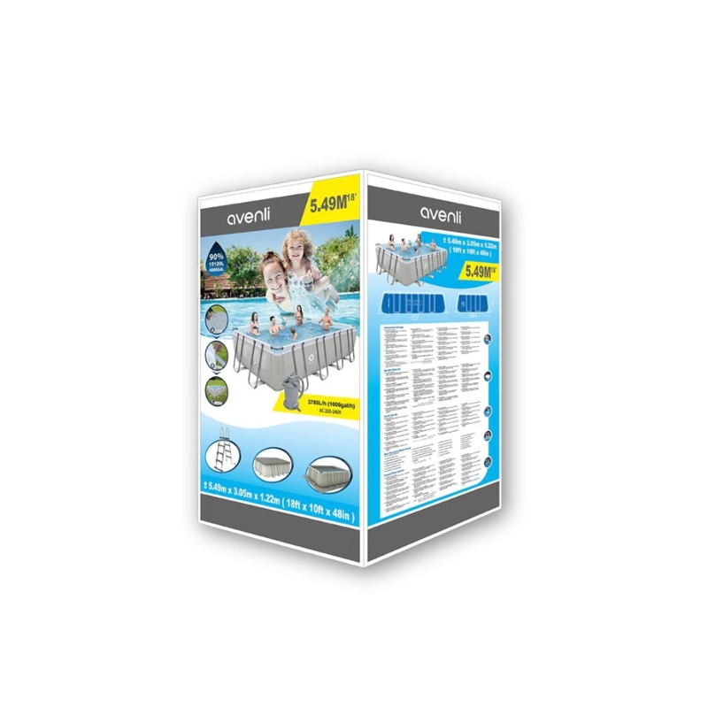 PISCINA ESTRUCTURAL RECTANGULAR AVENLI 5.49X3.05 X1.22 M 20M3 - 5