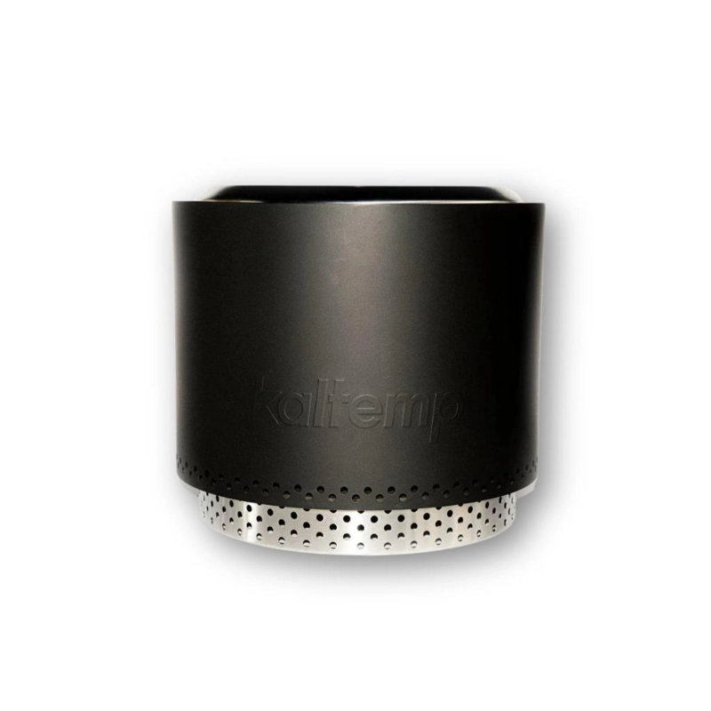 BRASERO K-FIRE NEGRO 70 KALTEMP + BASE |SIN HUMO ACERO INOXIDABLE - 1
