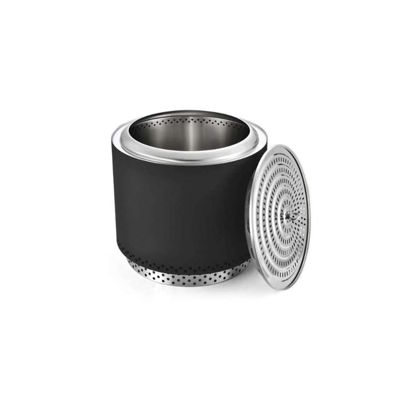 BRASERO K-FIRE NEGRO 70 KALTEMP + BASE |SIN HUMO ACERO INOXIDABLE - 6