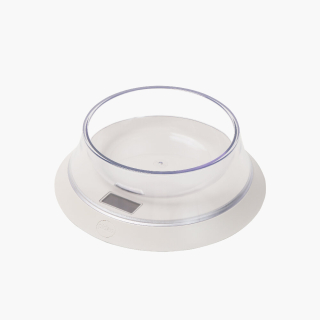 COMEDERO PERROS GATOS ALIMENTO VOLCÁN BALANZA DIGITAL PIDAN BOWL BLANCO - 1