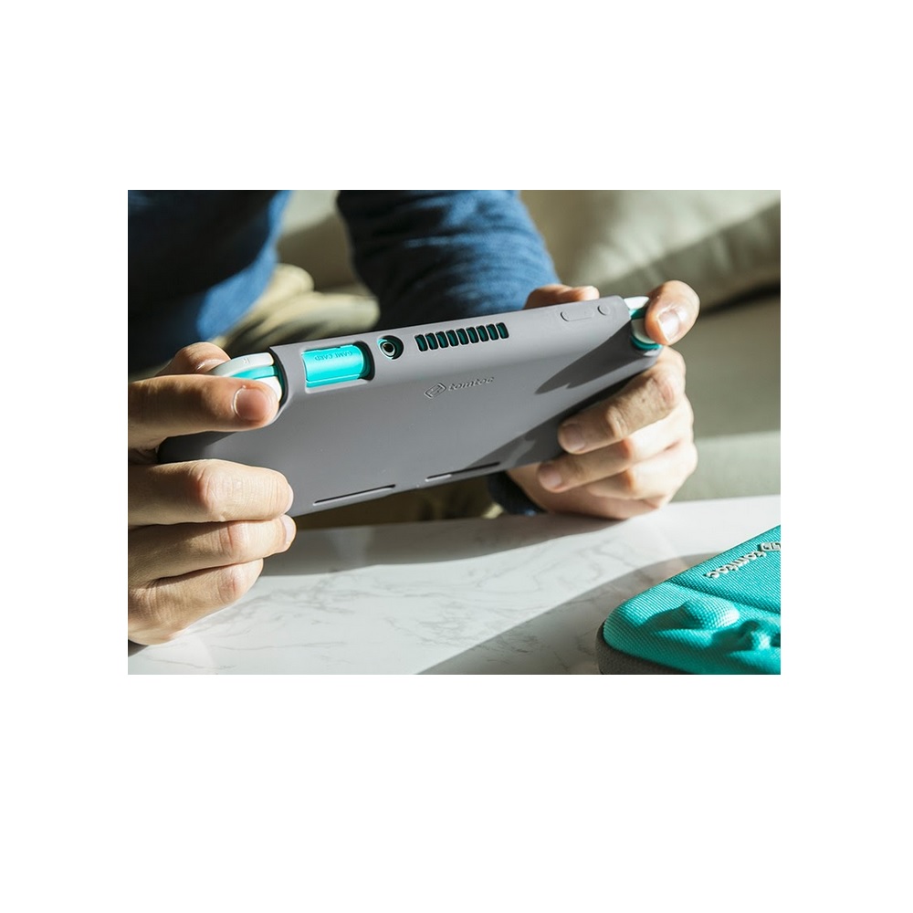 TOMTOC - CARCASA DE SILICONA PARA NINTENDO SWITCH LITE | EN COLOR AMARILLO - 5
