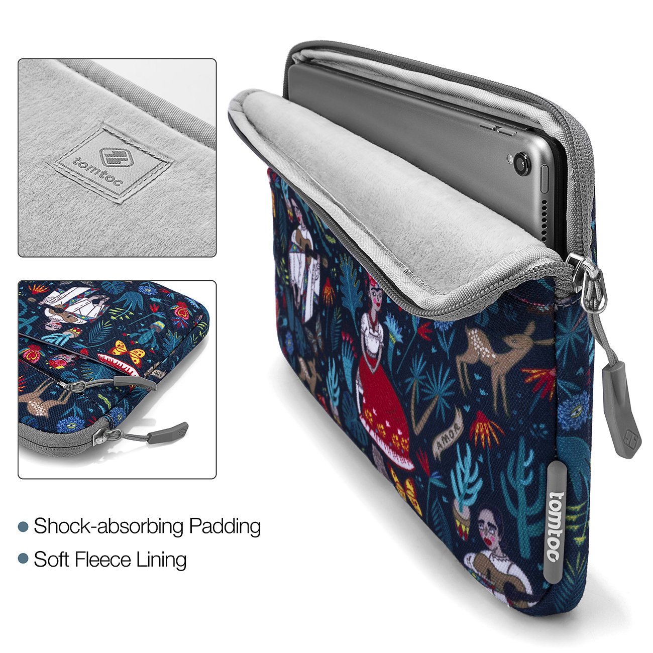 TOMTOC FUNDA A18 PARA NOTEBOOK DE 13-13.3 PULG-ROSADO - 3