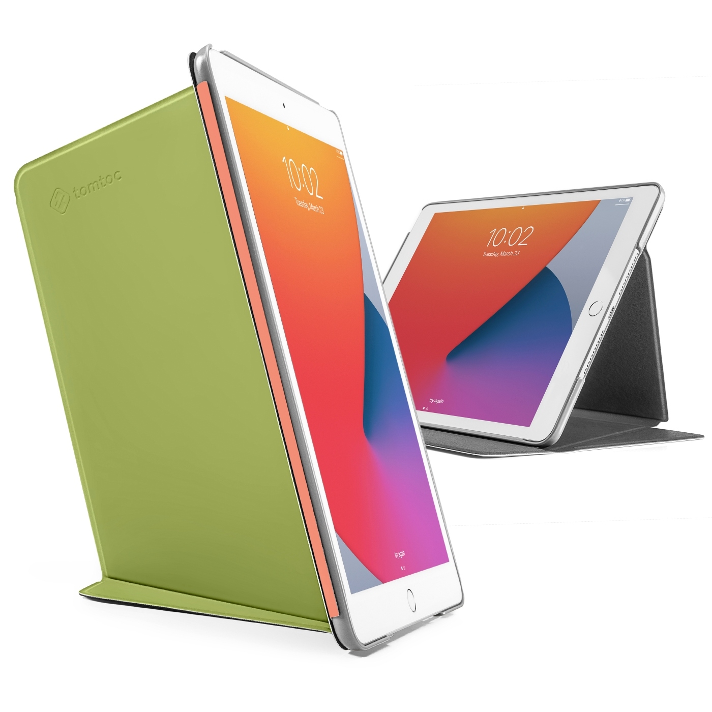 TOMTOC FUNDA VERTICAL IPAD DE 10,2 PULG 9ª8ª7ª GEN 2021-2019 AVOCADO - 1