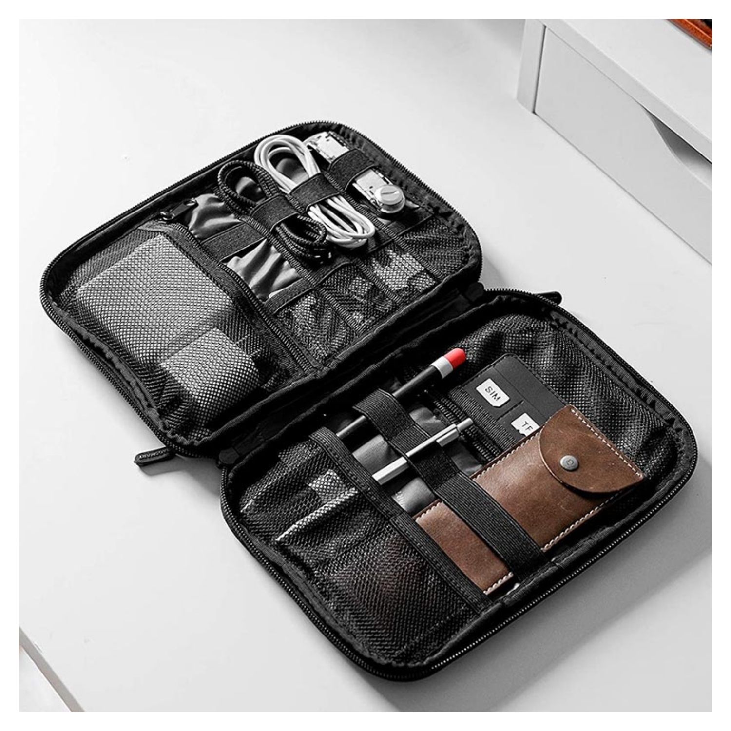 Bagsmart Organizador Electrónico Glendora para Viajes Compacto Gris - 4