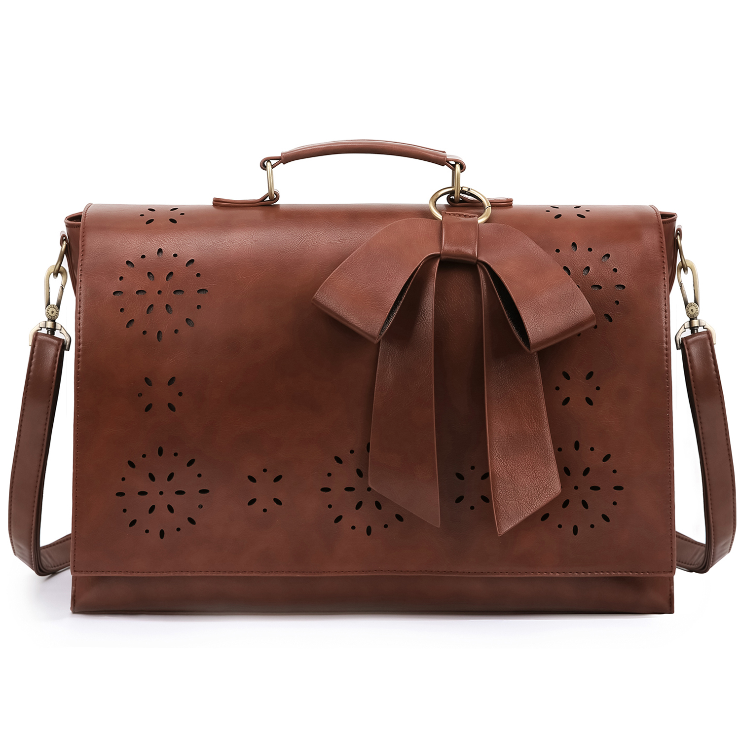 ECOSUSI MALETÍN BOW PARA LAPTOP 15.6' - CAFÉ - 1