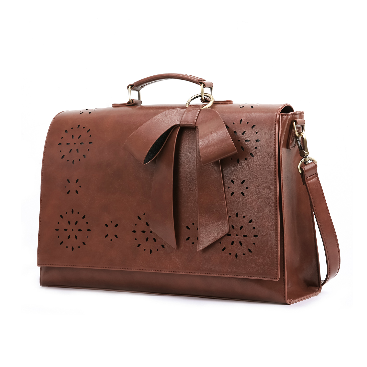 ECOSUSI MALETÍN BOW PARA LAPTOP 15.6' - CAFÉ - 3