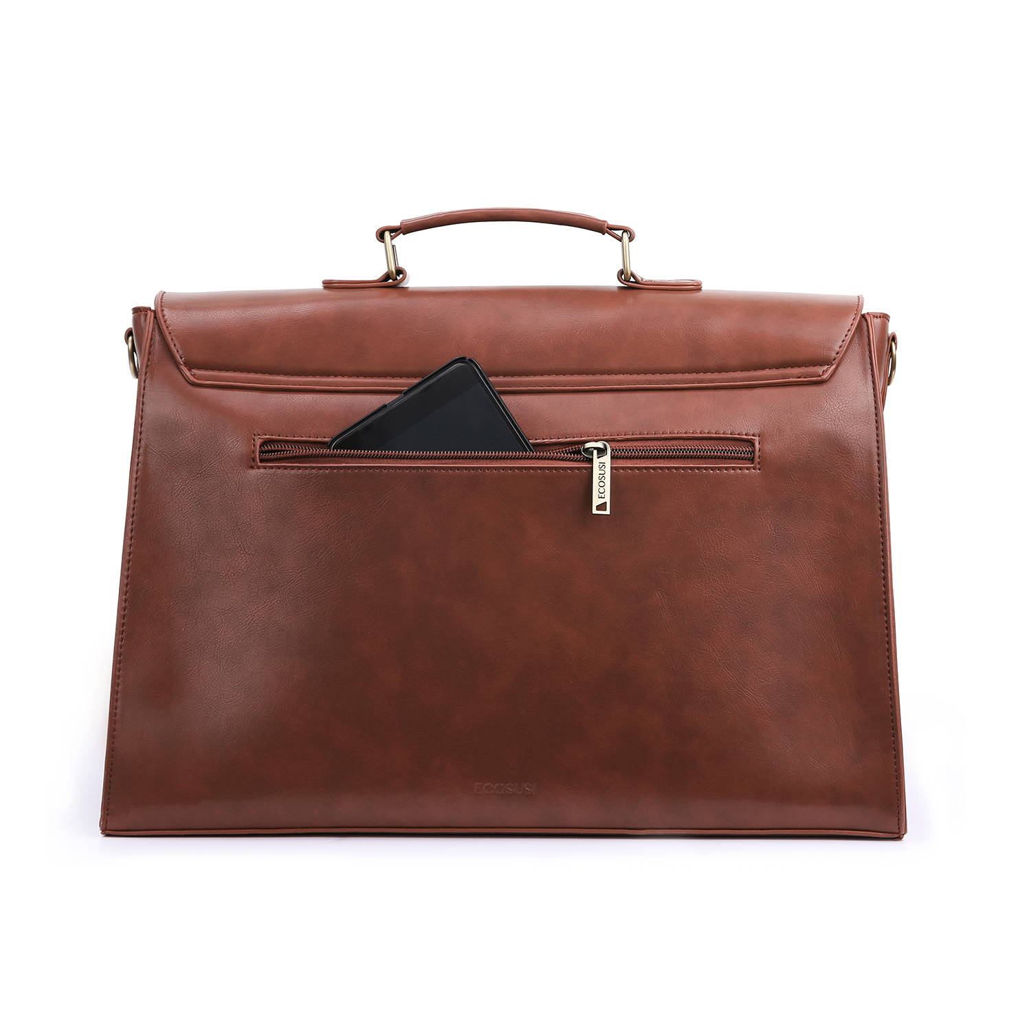 ECOSUSI MALETÍN BOW PARA LAPTOP 15.6' - CAFÉ - 4