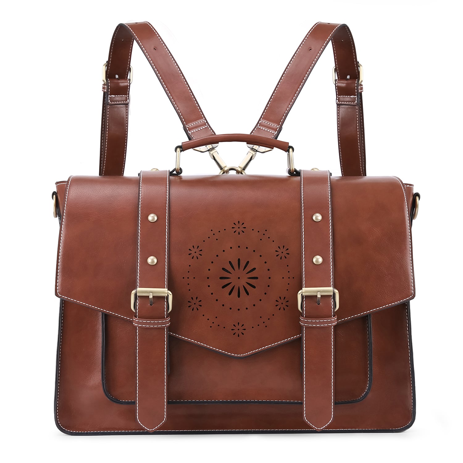 ECOSUSI MALETÍN & MOCHILA CLASSIC PARA LAPTOP 15.6' - CAFÉ - 2