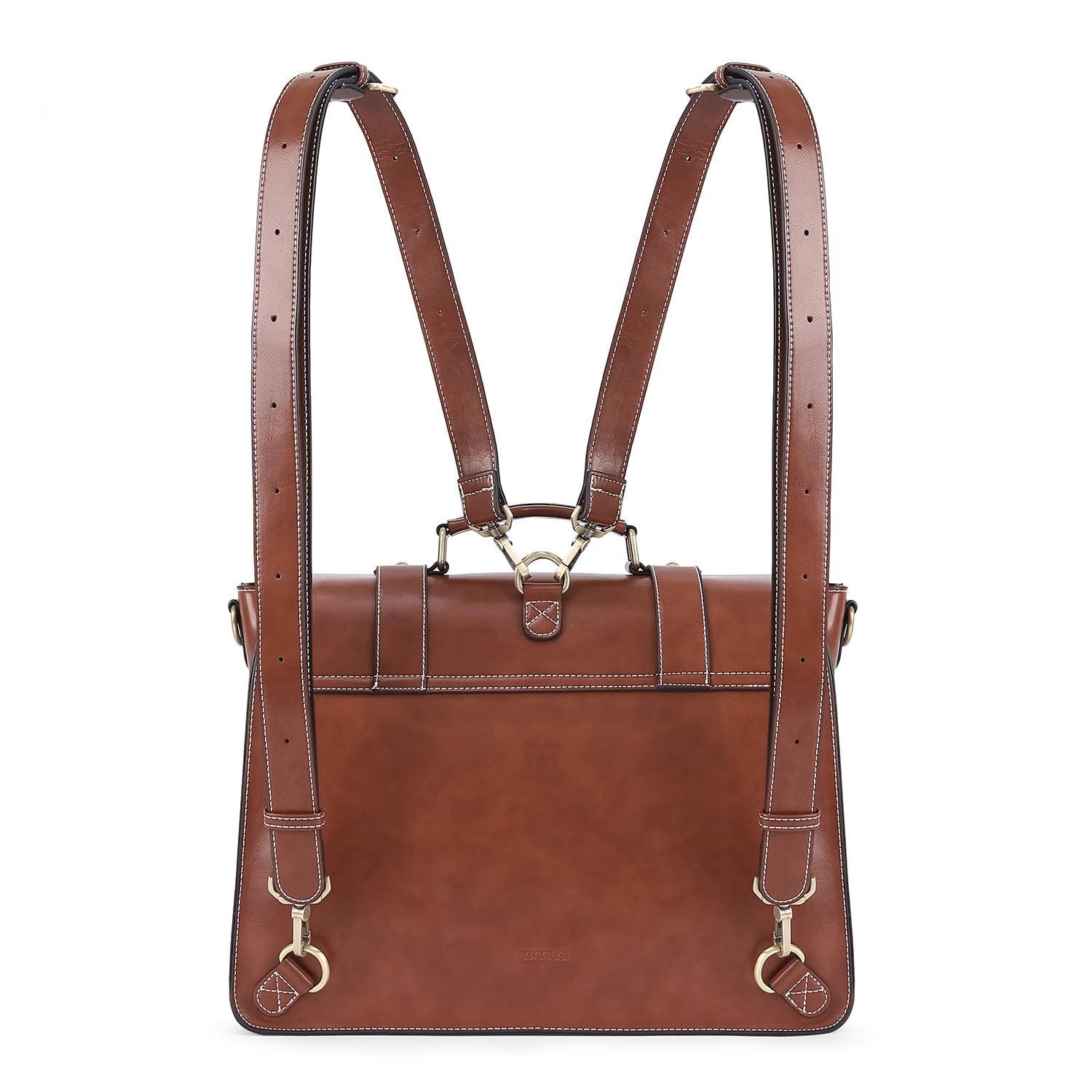 ECOSUSI MALETÍN & MOCHILA CLASSIC PARA LAPTOP 15.6' - CAFÉ - 4