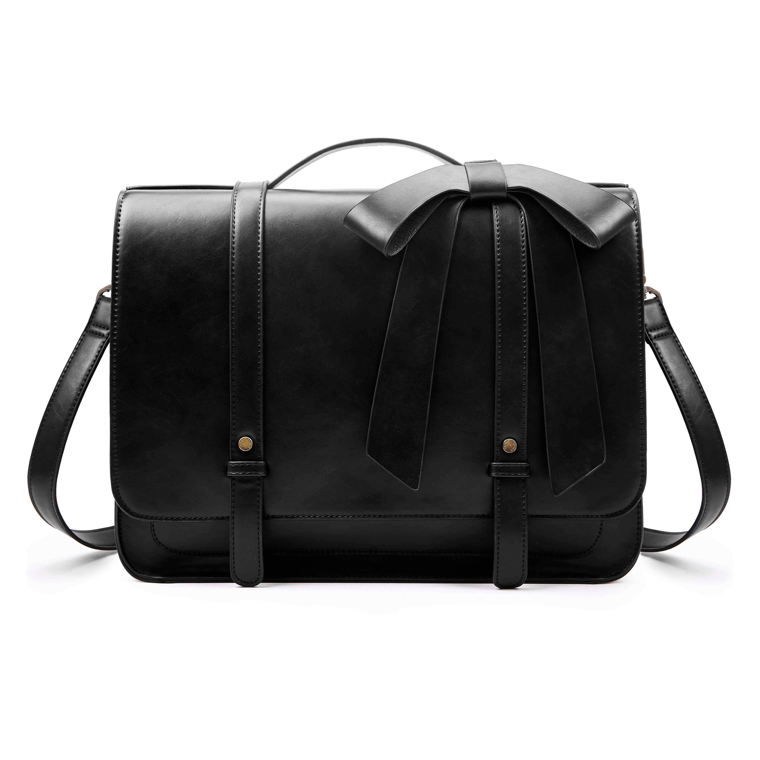 ECOSUSI MOCHILA Y MALETIN CON LAZO REMOVIBLE SUMMER GARDEN ROMANCE PARA 14' - NEGRO