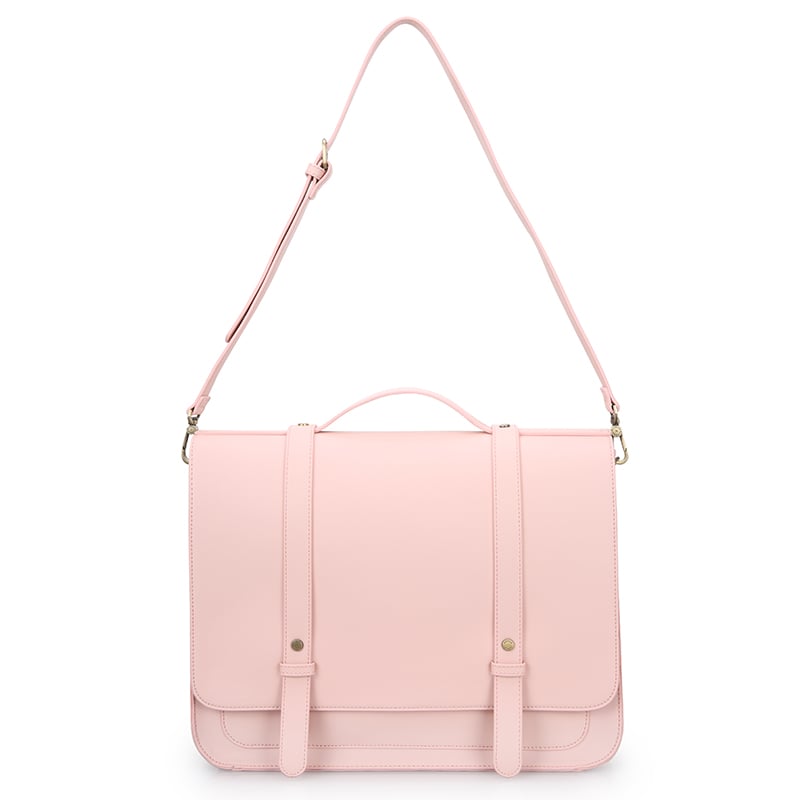 ECOSUSI MOCHILA Y MALETÍN CON LAZO REMOVIBLE SUMMER GARDEN ROMANCE PARA 14' - ROSADO - 5