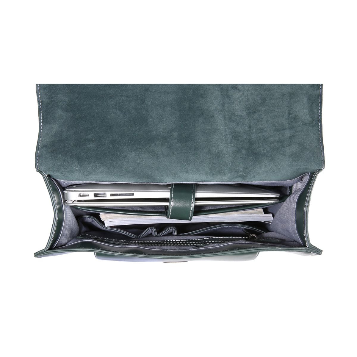 ECOSUSI MOCHILA VINTAGE CAMELLIA PARA NOTEBOOK 15,6' - VERDE - 7