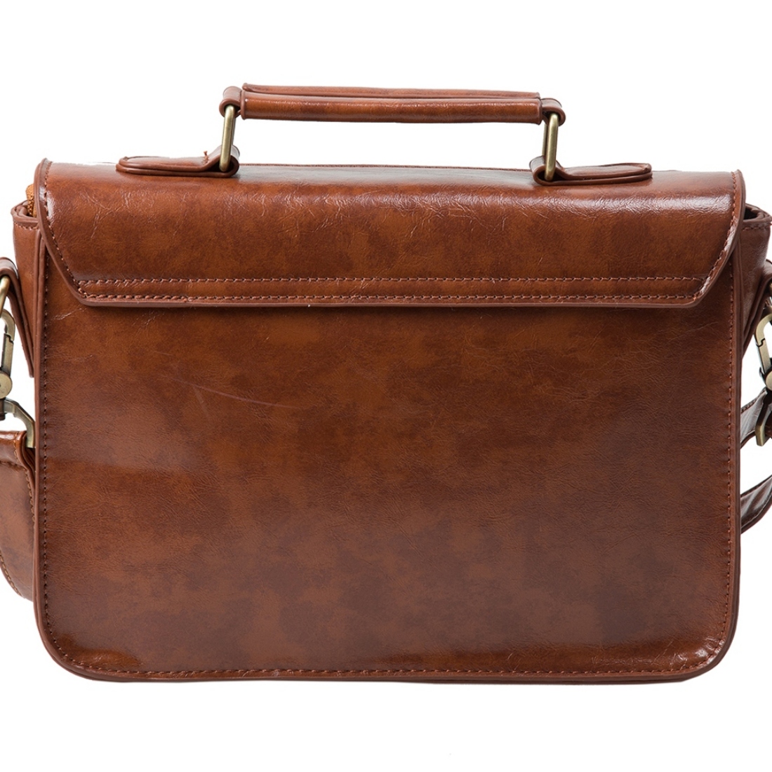 ECOSUSI BOLSO BANDOLERA PERFORADO PARA MUJER - CAFÉ - 3