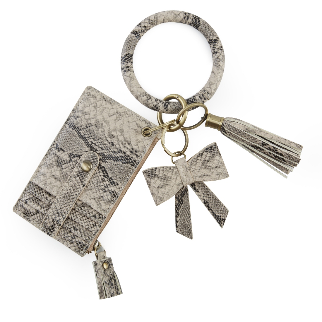 ECOSUSI LLAVERO DE PULSERA CON BORLA Y LAZO - COBRA - 3