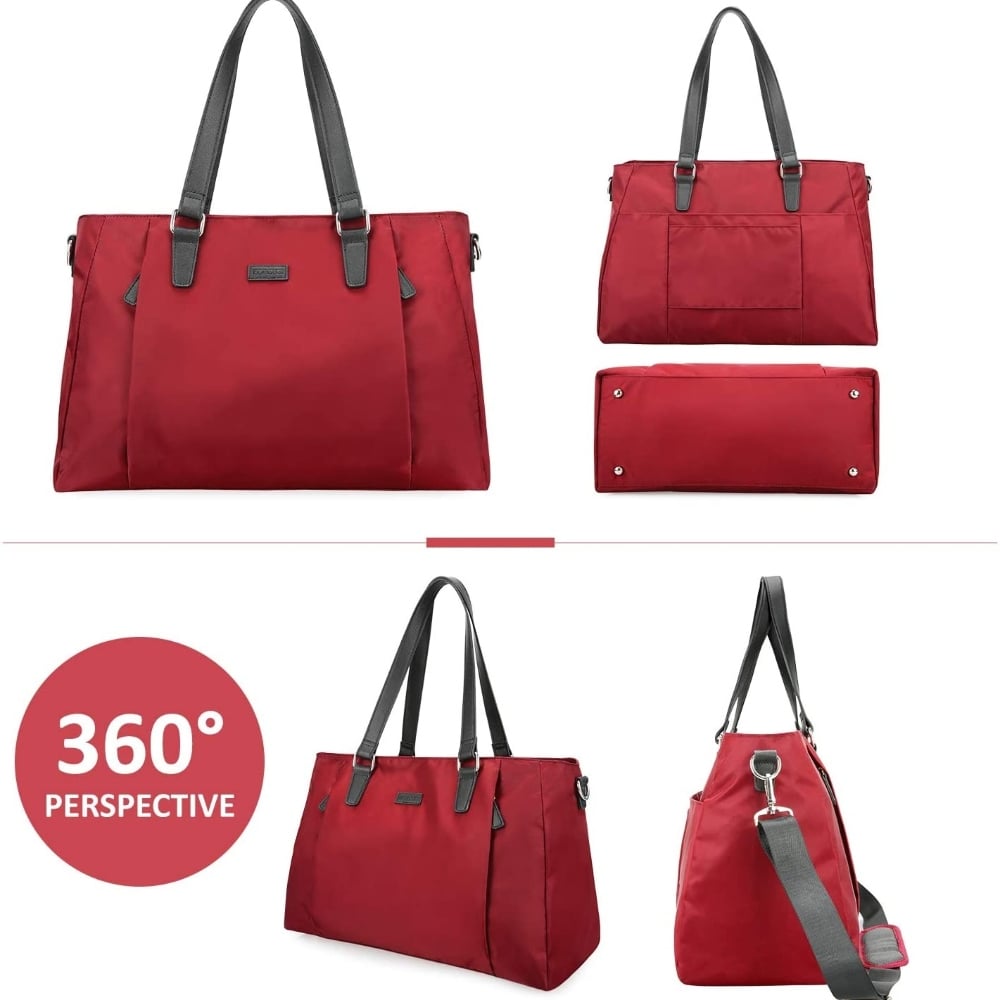 ECOSUSI BOLSA DUFFLE CON BOLZA DE ZAPATOS - ROJO - 2