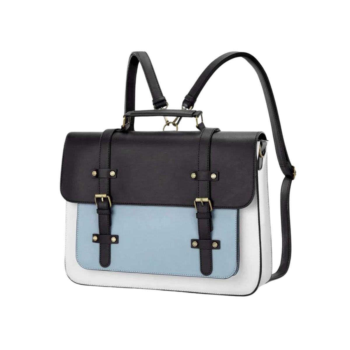 ECOSUSI MOCHILA Y MALETÍN VINTAGE SOMBRE PARA NOTEBOOK 15,6' - AZUL - 7