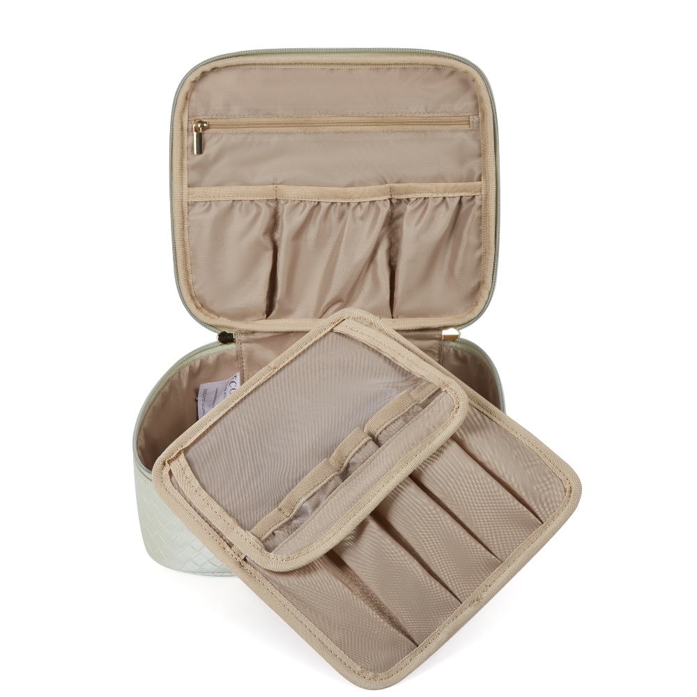 ECOSUSI NECESER TRYN PARA MAQUILLAJE ACCESORIOS - VERDE - 3