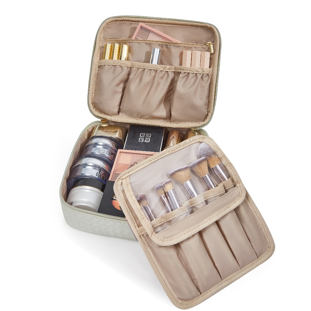 ECOSUSI NECESER TRYN PARA MAQUILLAJE ACCESORIOS - VERDE - 4