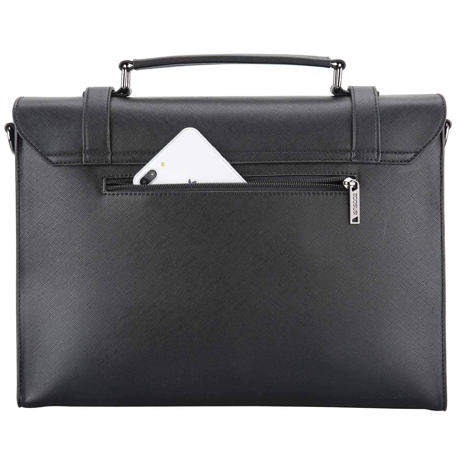 ECOSUSI BOLSO MALETÍN WORKS PARA LAPTOP DE HASTA 15.6 '' - EN COLOR NEGRO - 2