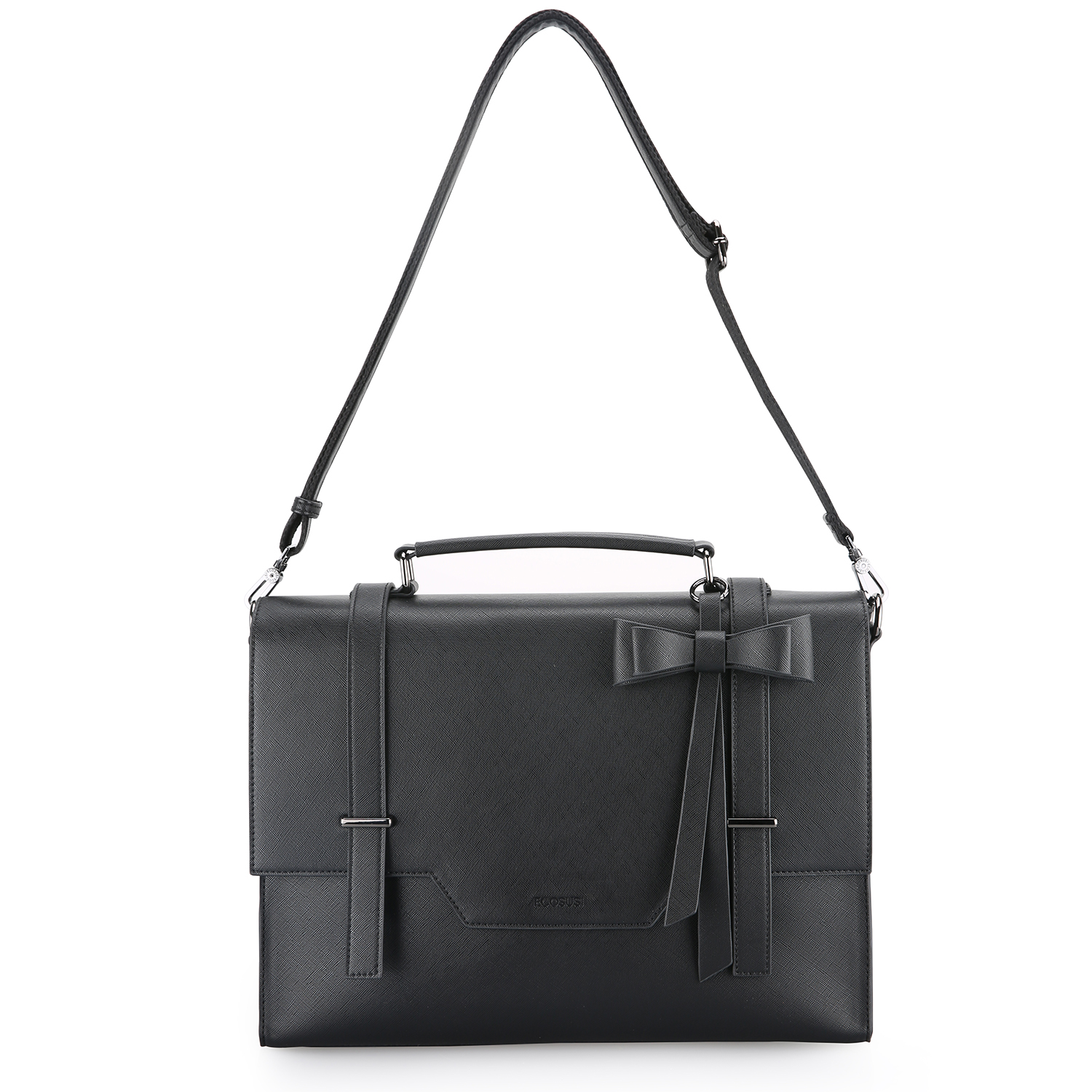 ECOSUSI BOLSO MALETÍN WORKS PARA LAPTOP DE HASTA 15.6 '' - EN COLOR NEGRO - 4