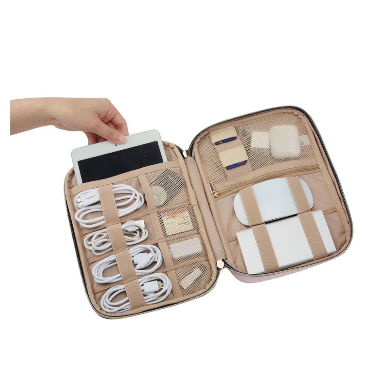 Bagsmart Organizador Electrónico Universal para Viajes Rosado - 3