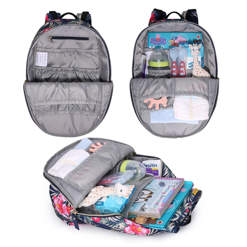 MOCHILA PEQUEÑA PARA PAÑALES SIENA - AZUL - 2