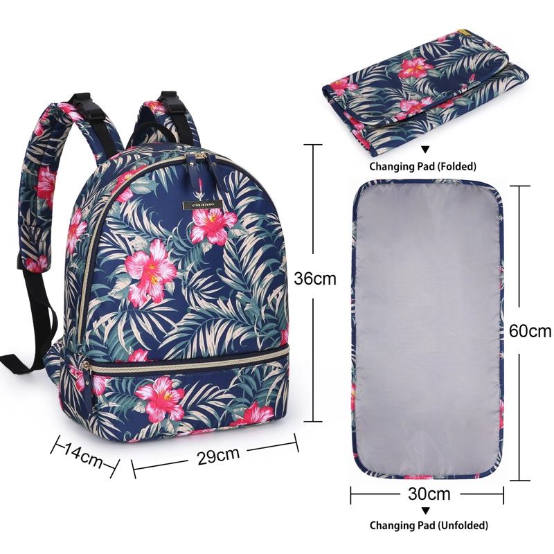 MOCHILA PEQUEÑA PARA PAÑALES SIENA - AZUL - 3