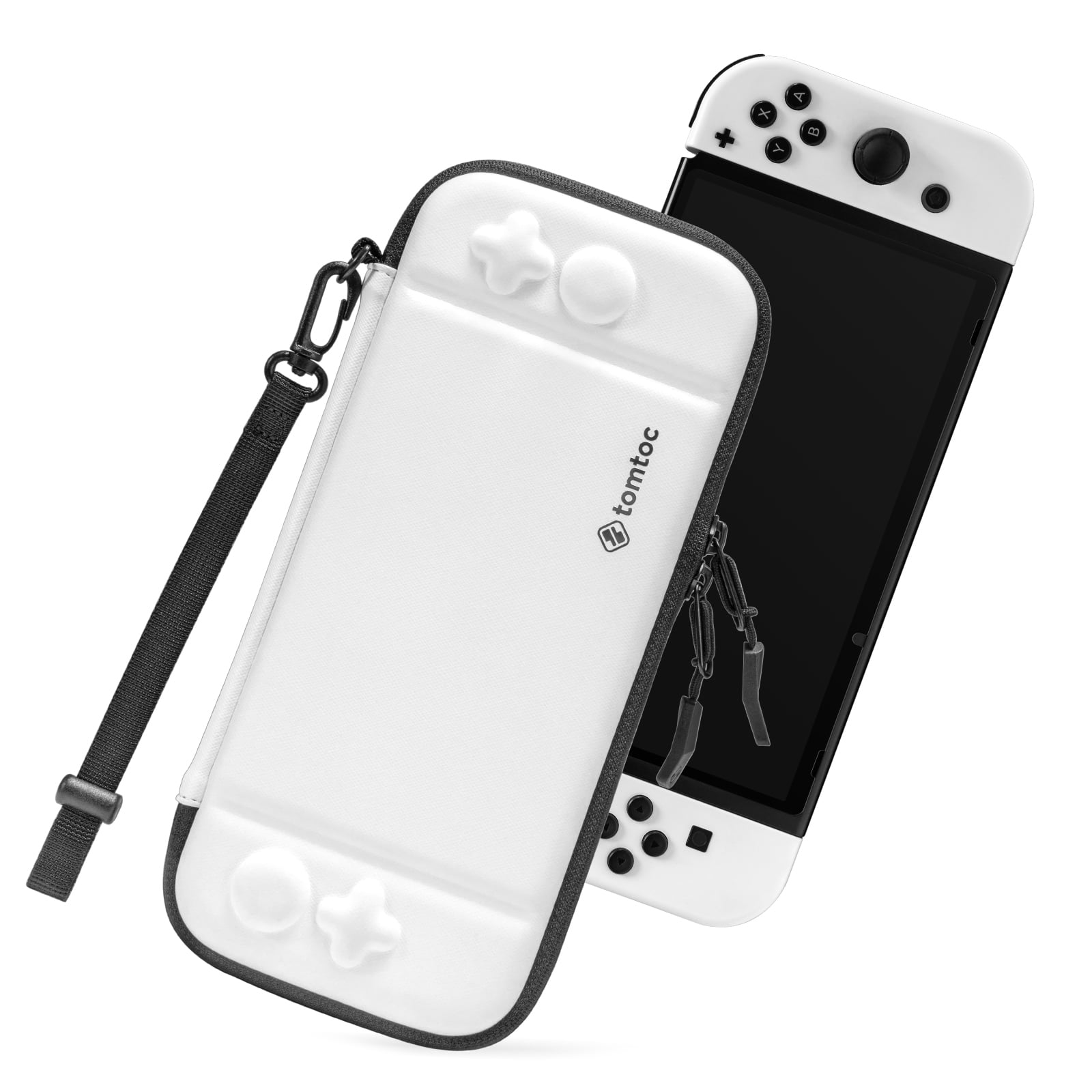 TOMTOC ESTUCHE LIGERO PARA NINTENDO SWITCH OLED - BLANCO - 1