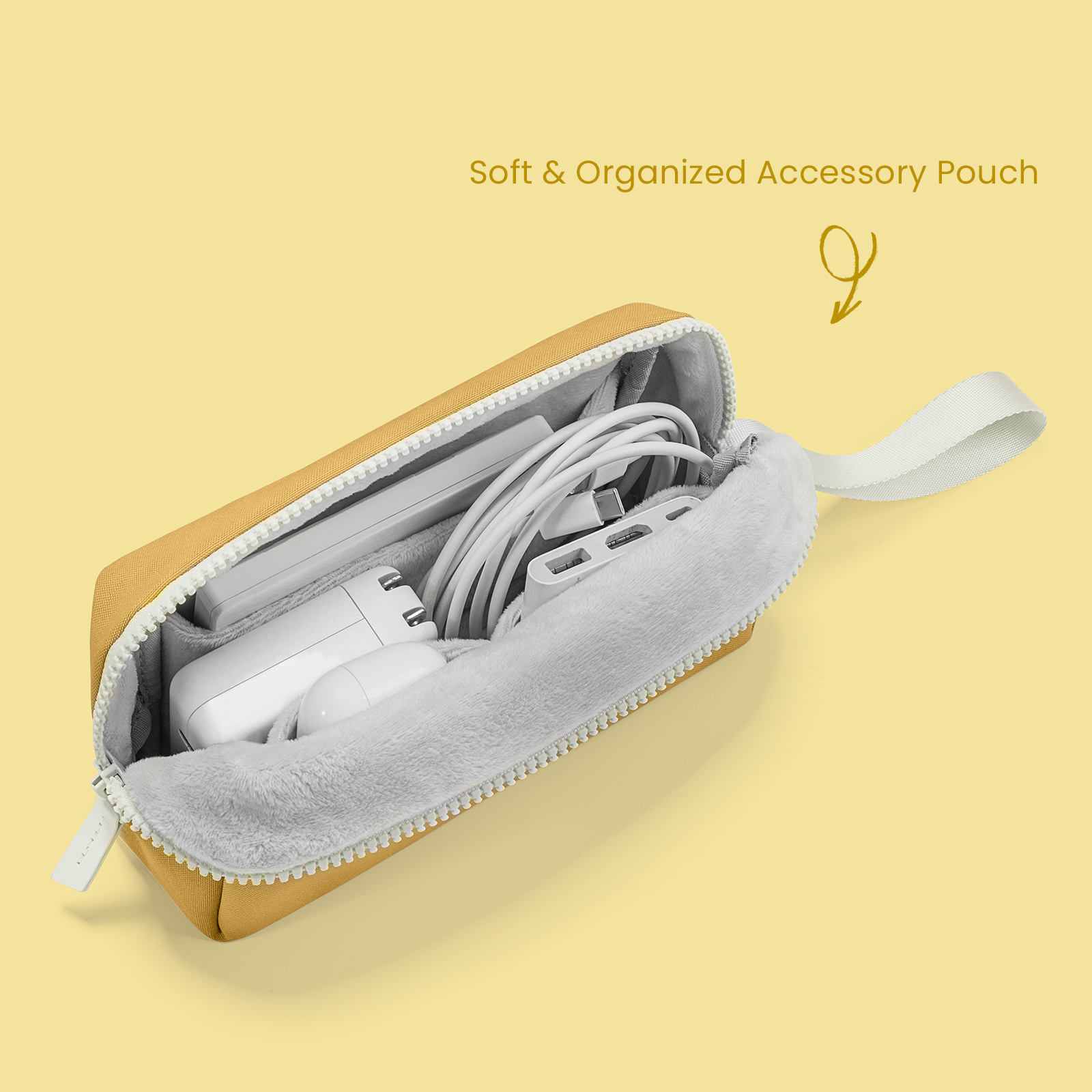 TOMTOC FUNDA LADY PARA MACBOOK 13''+ ORGANIZADOR AMARILLO - 2