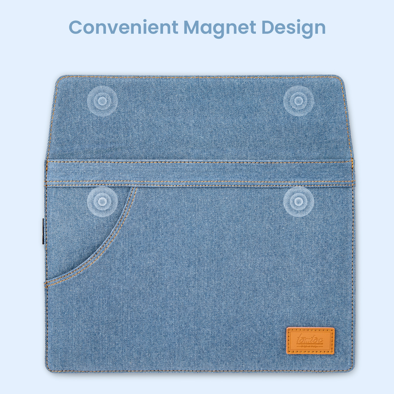 TOMTOC H26 BOLSO DENIM PARA MACBOOK AIR/PRO DE 13'' - 3