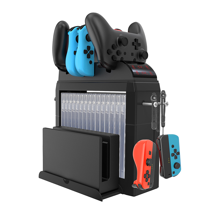 Base Funcional Dobe Para Switch | Guarda Juegos Y Controles - 4